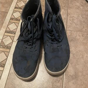 Stylish Navy High-Top Sneakers